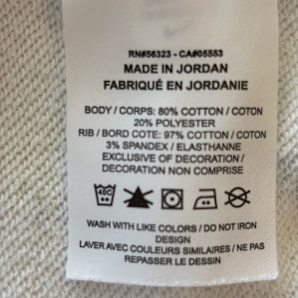 Nike Big Kids Hoodie Terry Pullover Swoosh Print White/Multi Unisex Size XL - Picture 7 of 7